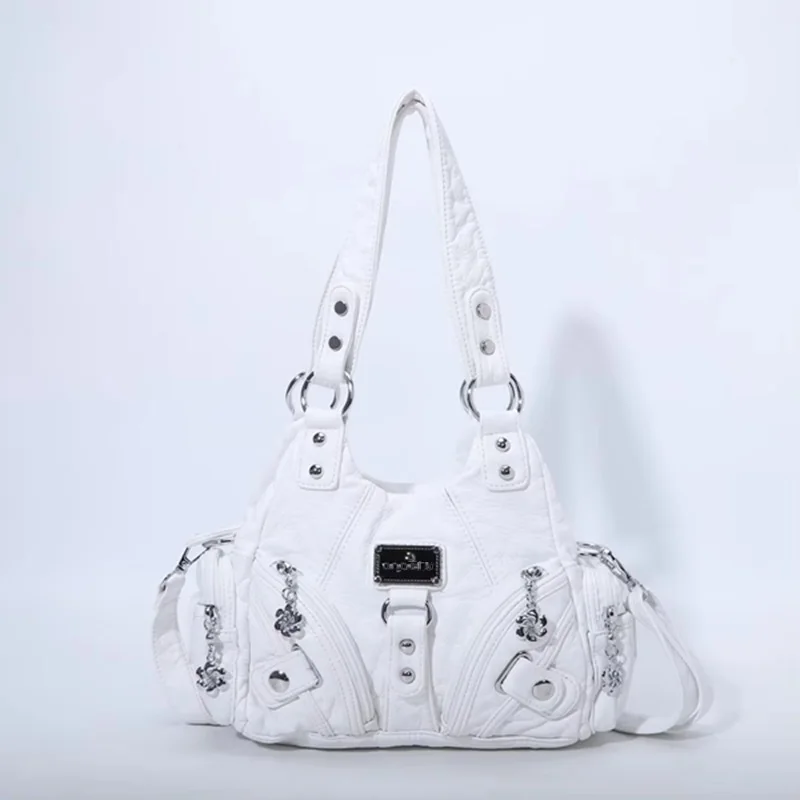 Angel kiss Women Handbags Soft Bag Small Top-handle Purse Fashion Satchel Multi-Pockets Shoulder Bag Hobos Phone Pack Tote Bag - Image 2