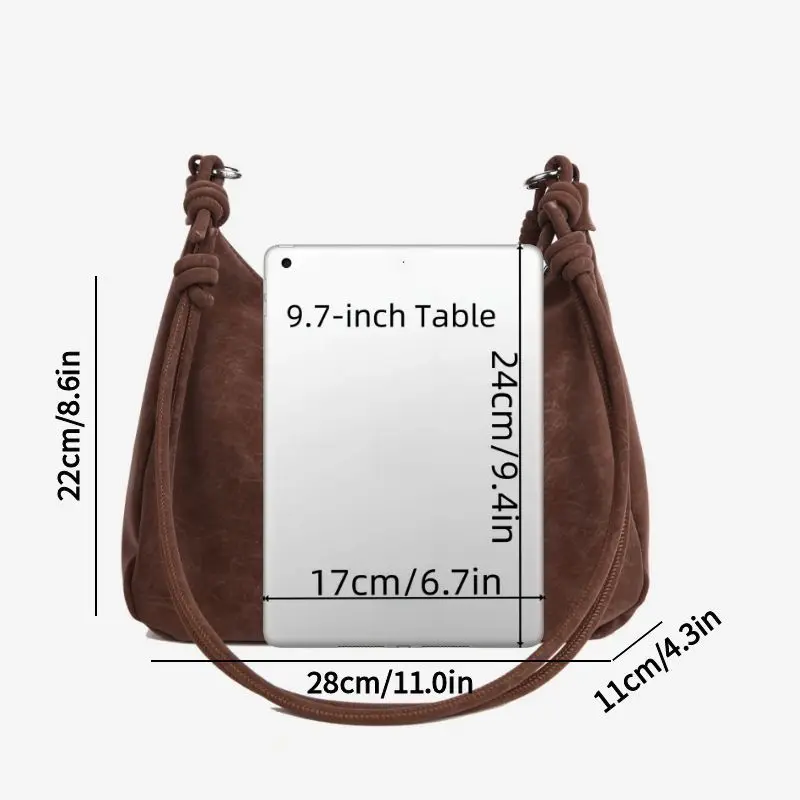 New 2025 Fall Winter Women's Tote Bag, Faux Suede Crossbody Shoulder Handbag, Spacious & Stylish Purse for Daily Work - Image 2