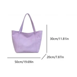 Women Tote Bag Faux Fur Shoulder Satchel Bag Large Capacity Slouchy Hobo Bag Solid Color for Shopping Travel Work