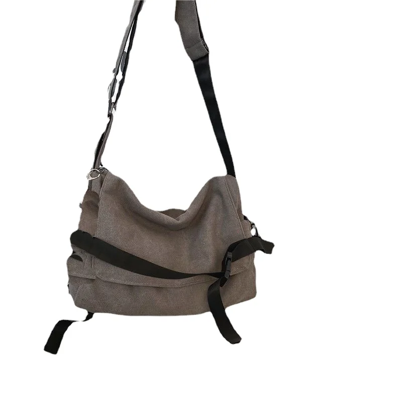 Canvas Crossbody Bags for Ladies Large Capacity Shoulder Bag Casual Girls Students School Bags Fashion Men Messenger Bag Satchel - Image 5